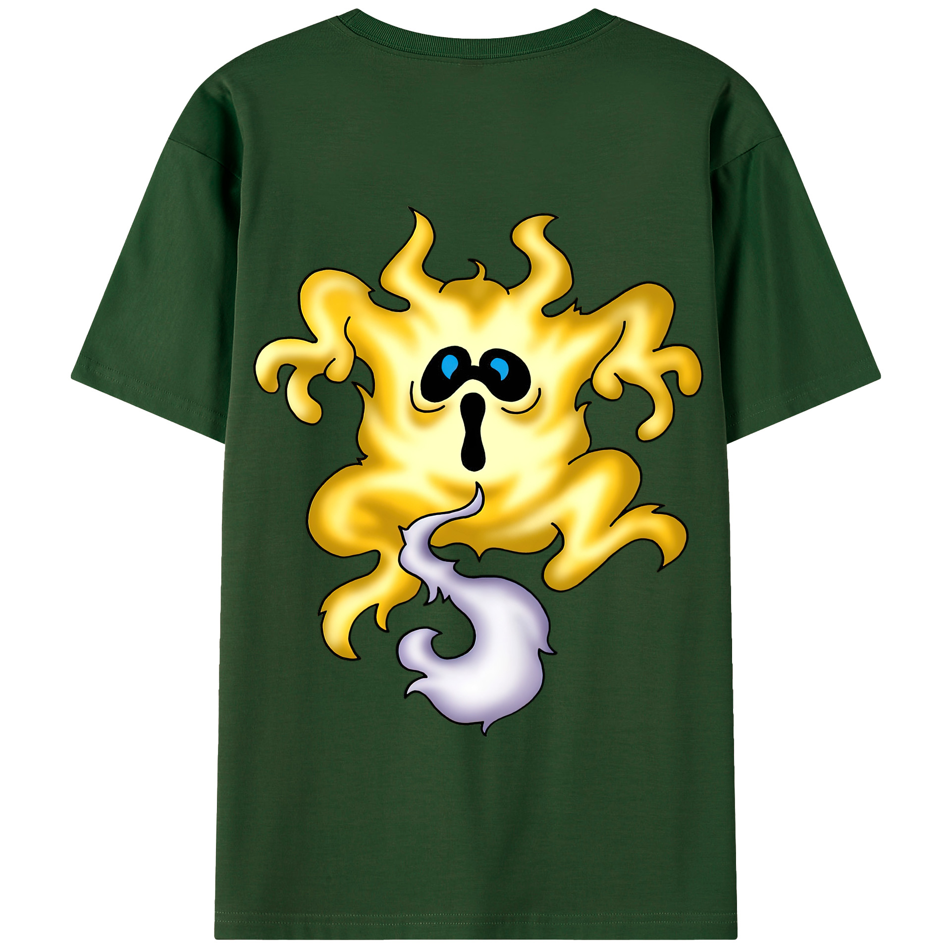 （画像用） ドラゴンクエスト Doragon Kuesuto Dragon Quest 綿100％半袖Tシャツ（背面プリント）
